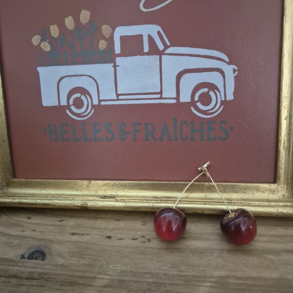 Boucles d&rsquo;oreilles Cerise