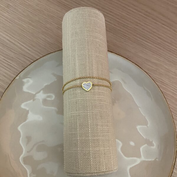 Bracelet Coeur Doré