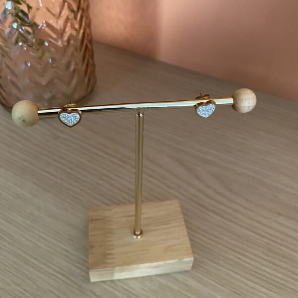 Boucles d&rsquo;oreilles Coeur Doré